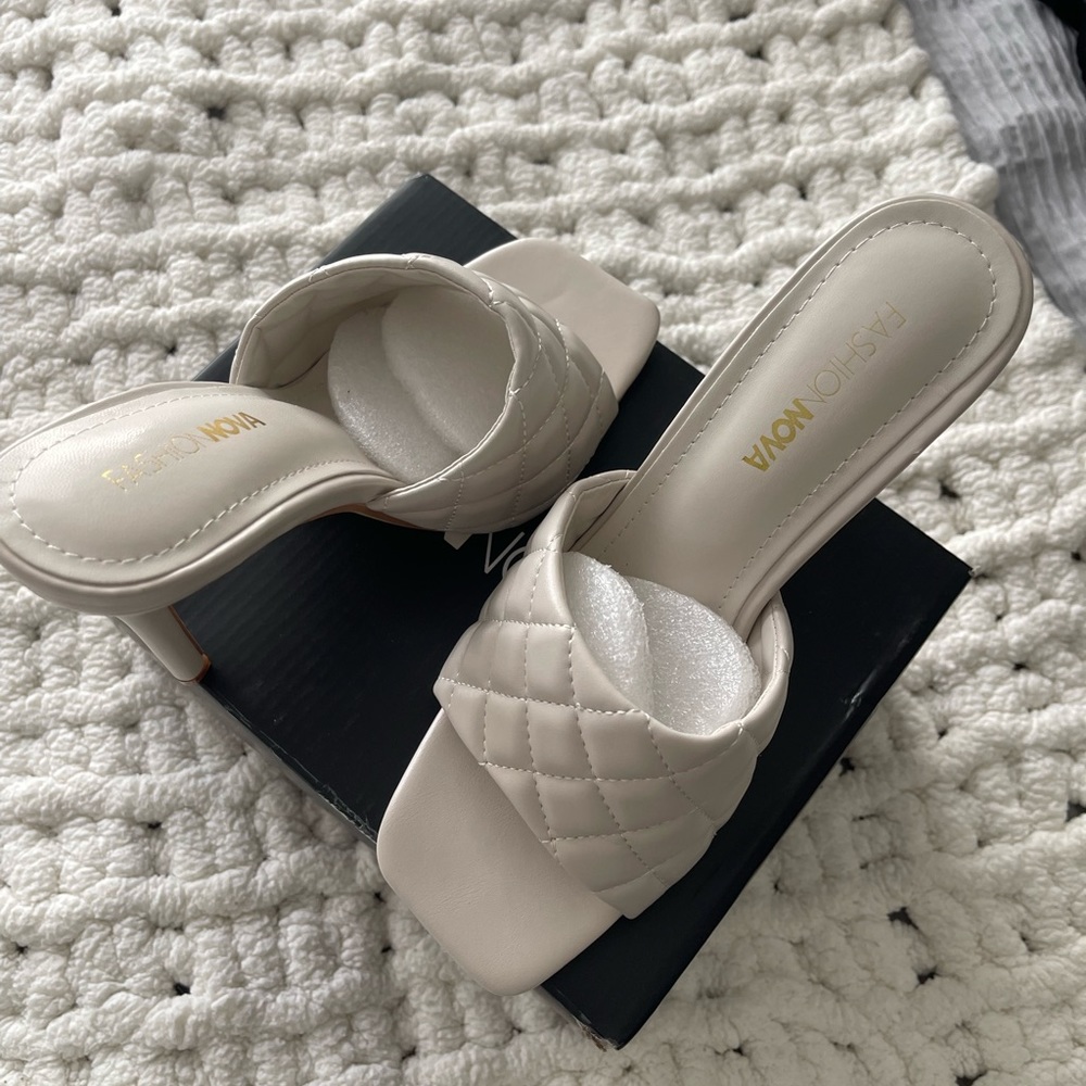 Fashion nova (You’ve been waiting ) Quilted Heels
